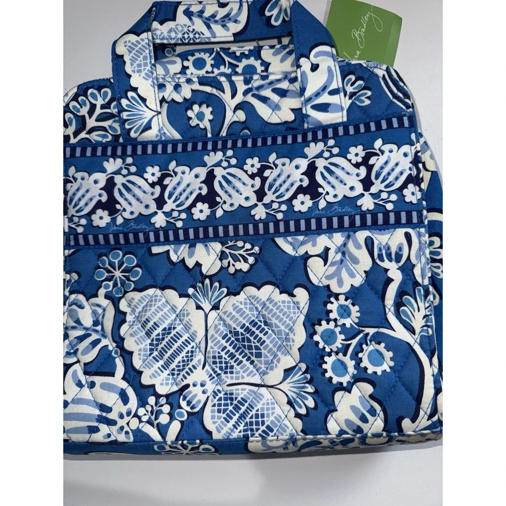 Vera Bradley Tech Organizer Case Blue Lagoon Make Up ? Travel Floral Paisley‎